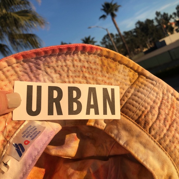 Urban Outfitters Acid Wash Bucket Hat Red OS NWT - Picture 5 of 5